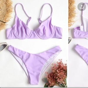 Purple bikini set